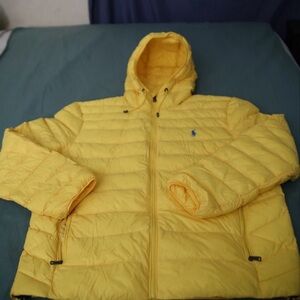Polo Ralph Lauren Bright Yellow Puffer Jacket Packable